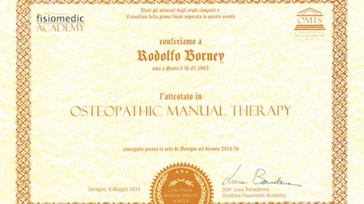 16 – Osteopathic manual therapy